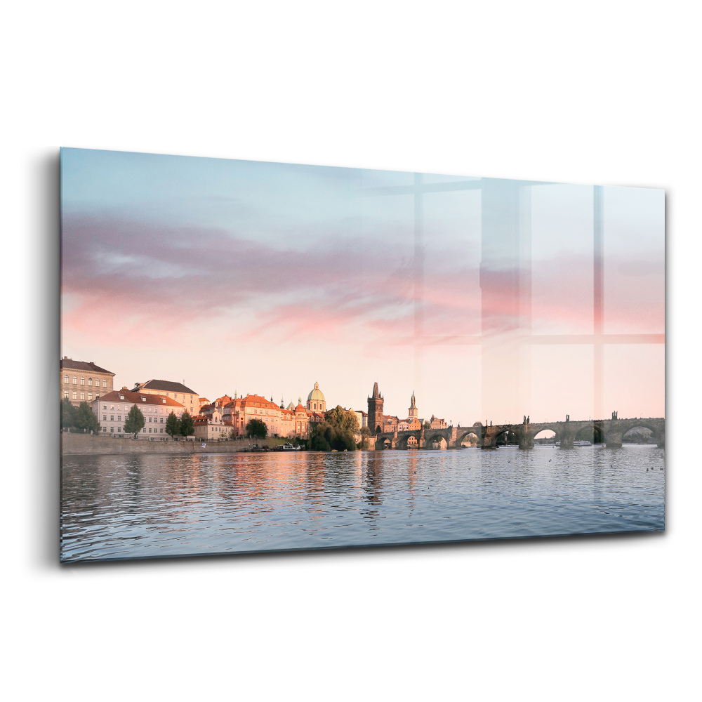 Egyedi üvegkép Károly híd Prágában