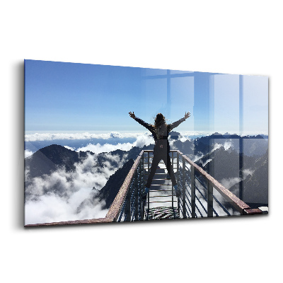 Üvegkép falra Tátrai nő Szlovákia