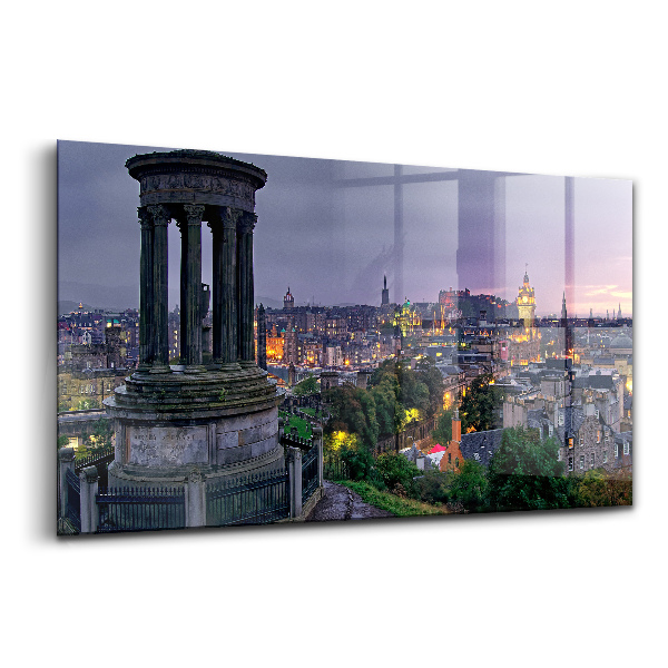 Egyedi üvegkép Edinburgh látképe a Calton Hillről