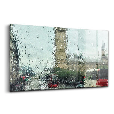 Egyedi üvegkép Esős London