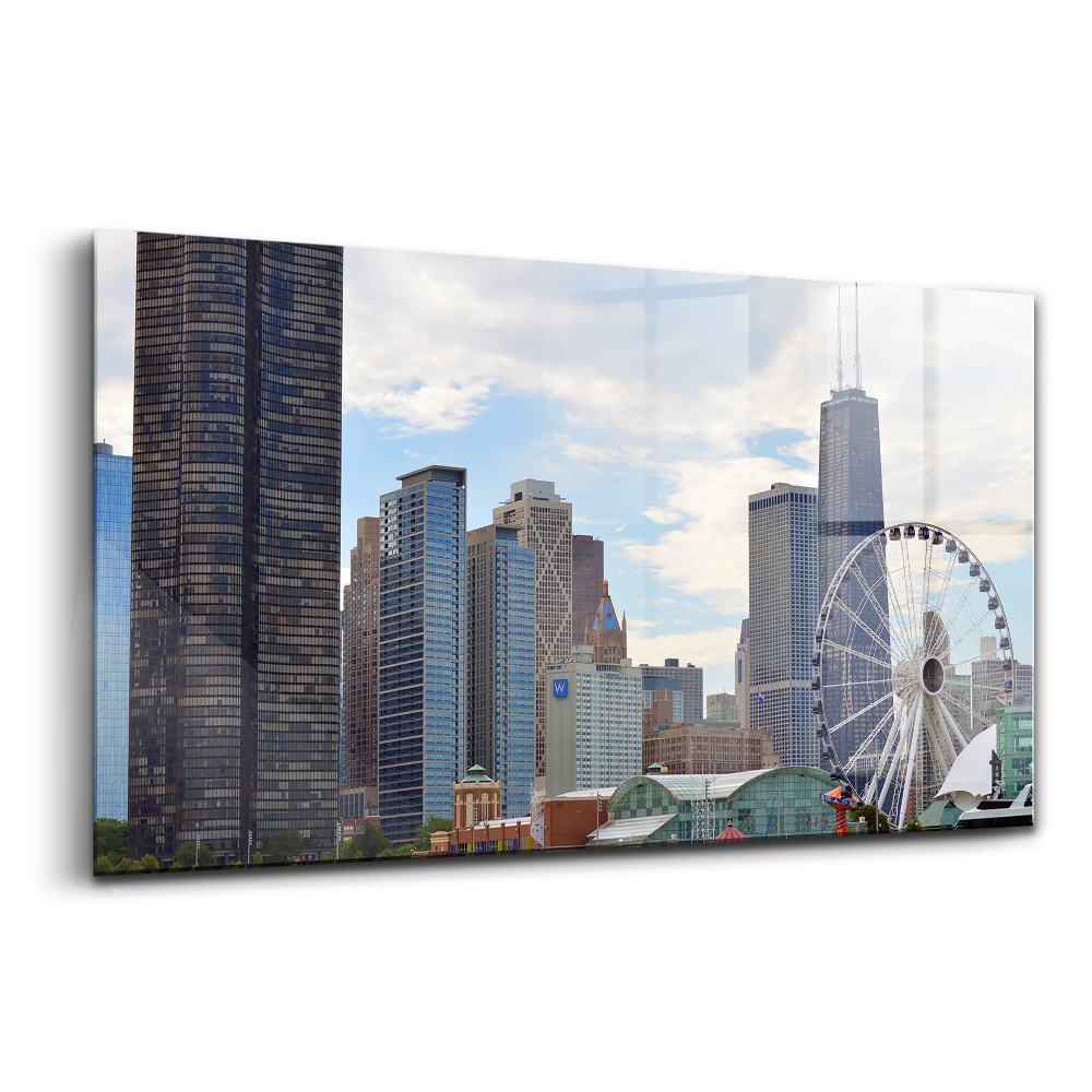 Üvegkép falra Chicago városkép