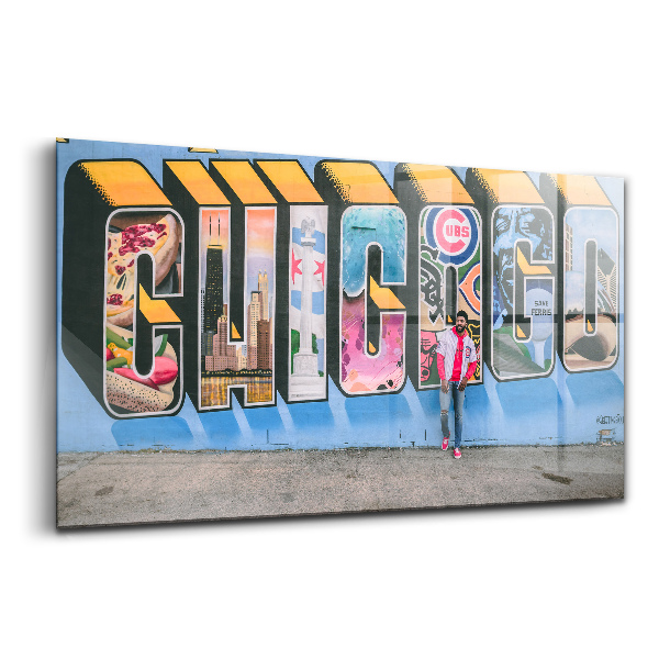 Egyedi üvegkép Graffiti USA