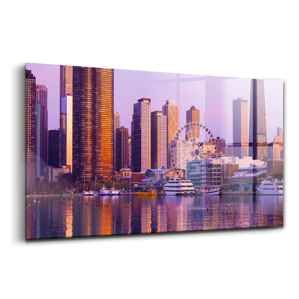 Üvegkép falra Felhőkarcolók látványa USA