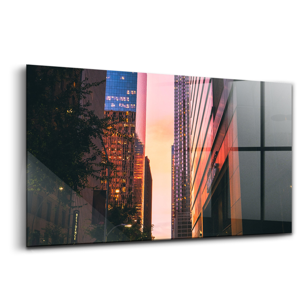 Egyedi üvegkép Egy üres utca Houstonban