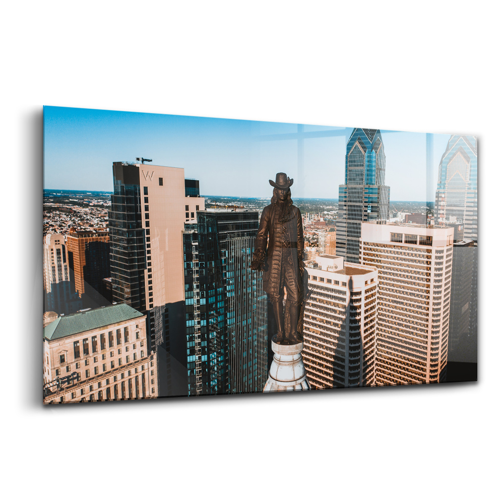 Üvegkép falra William Penna szobra