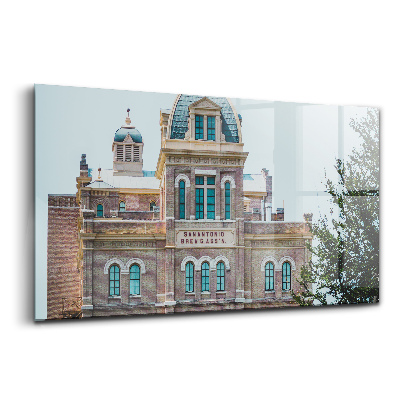 Üvegkép Épület San Antonióban