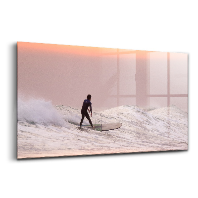 Üvegkép Szörfös Hawaiin