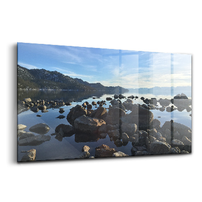 Egyedi üvegkép Kövek a borult ég alatt