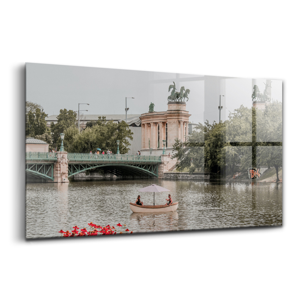 Üvegkép Emberek egy hajón