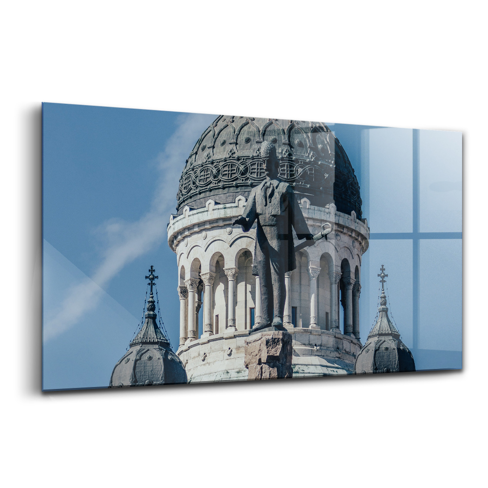 Üvegkép Avram Iancu emlékműve