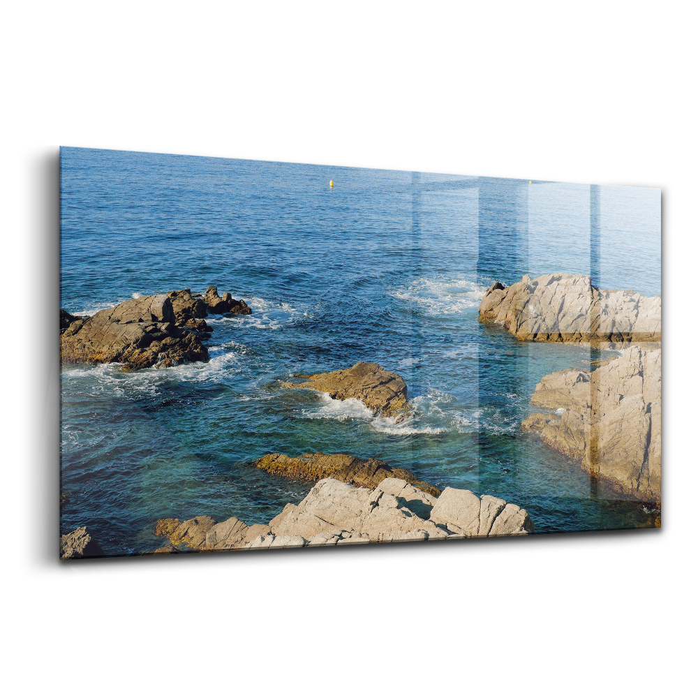 Egyedi üvegkép Costa Brava partja