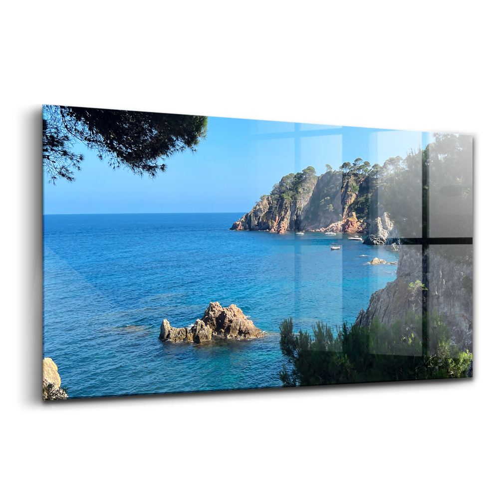 Üvegkép Costa Brava partja