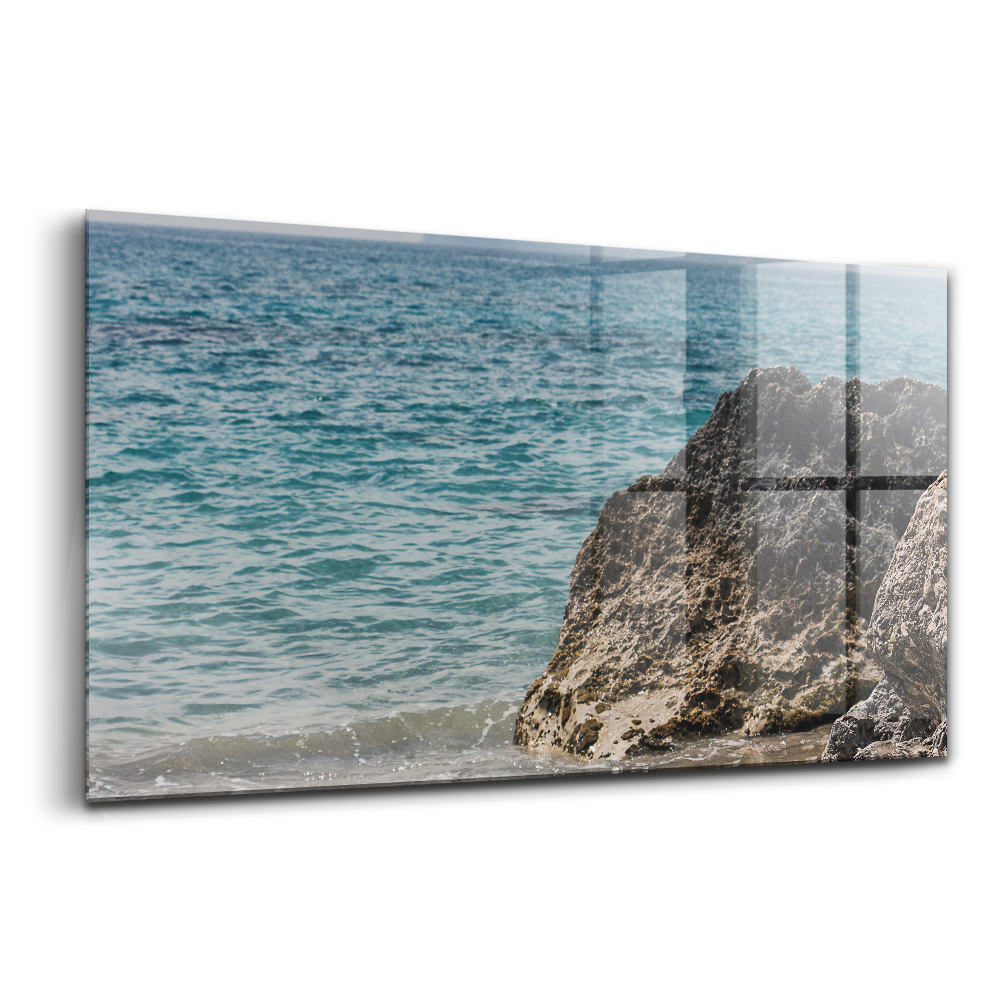 Üvegkép Kilátás a Földközi-tengerre