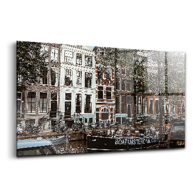 Üvegkép falra Épületek Amszterdamban