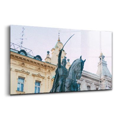 Üvegkép Josip Jelacic emlékműve