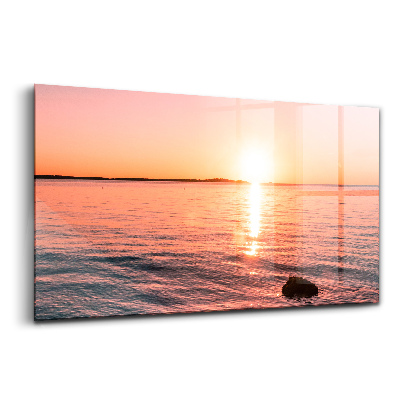 Üvegkép falra Sziklák naplementében