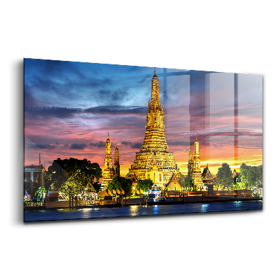 Egyedi üvegkép Templom Bangkokban, Thaiföldön