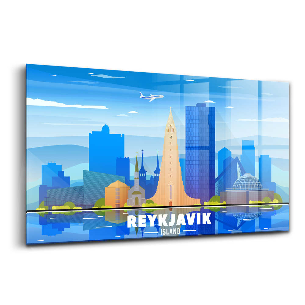 Üvegkép Reykjavík építészete