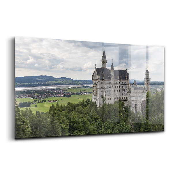 Üvegkép Neuschwanstein kastély Németország