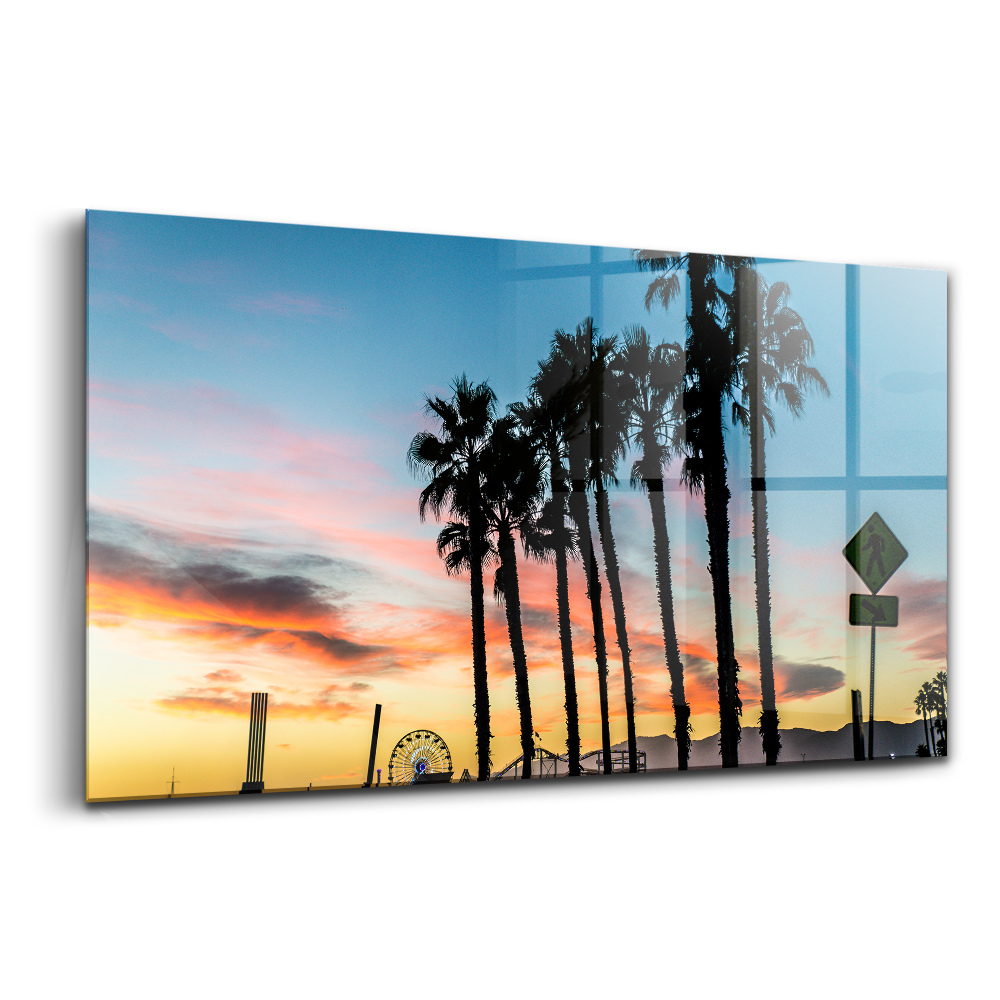 Egyedi üvegkép Móló Santa Monica-ban