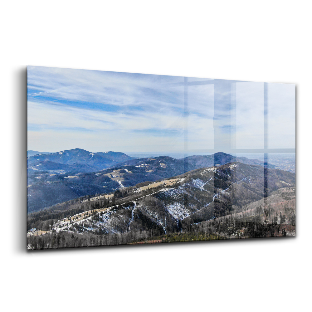 Üvegkép Tájkép równica ustroń
