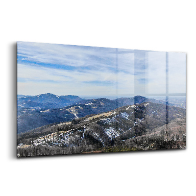 Üvegkép Tájkép równica ustroń