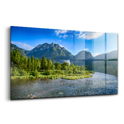 Üvegkép falra Dunakanyar Pieninyben