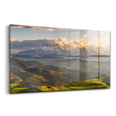 Egyedi üvegkép Pieniny Wysoki Wierch