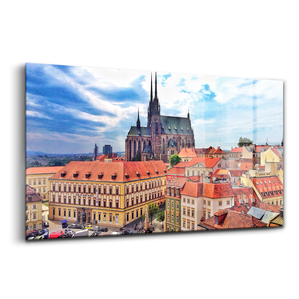 Üvegkép falra Brno látképe
