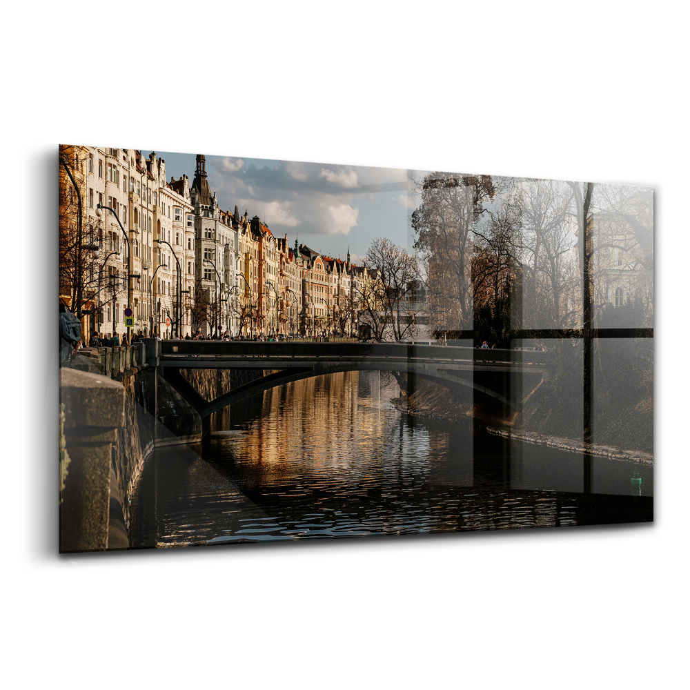 Egyedi üvegkép Prágai panoráma