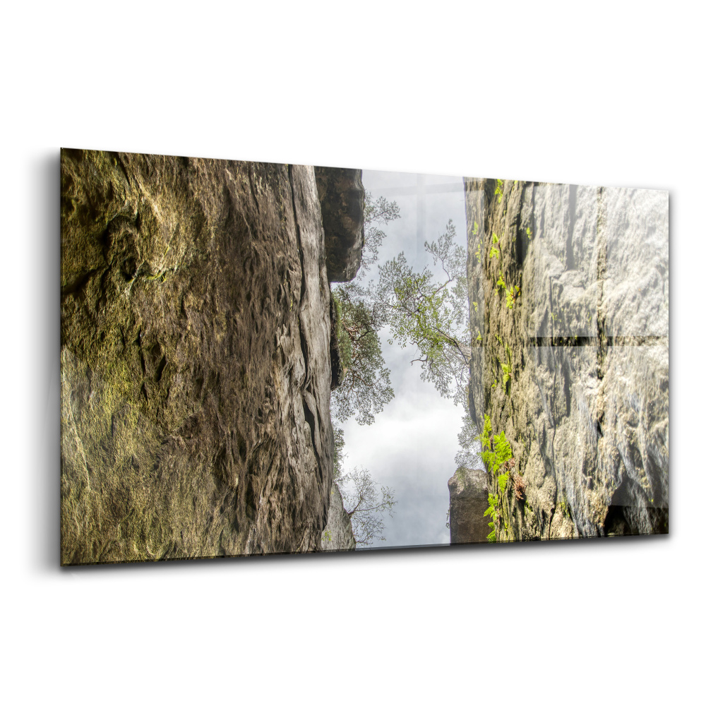 Üvegkép Sziklaváros a Cseh Köztársaságban