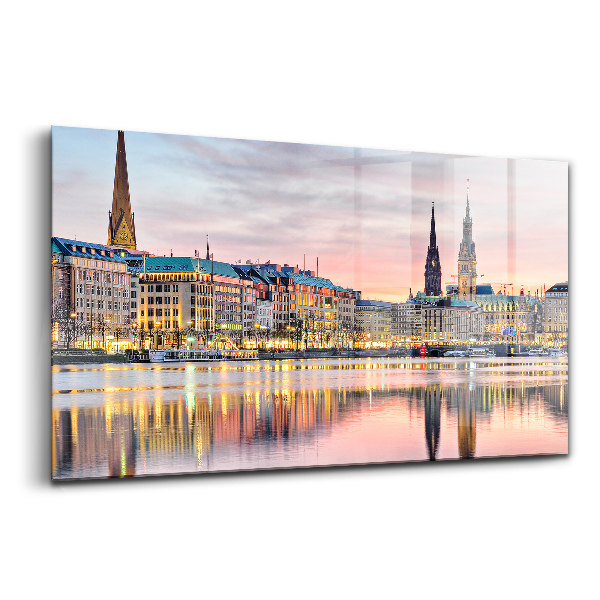 Üvegkép Alster Hamburgban