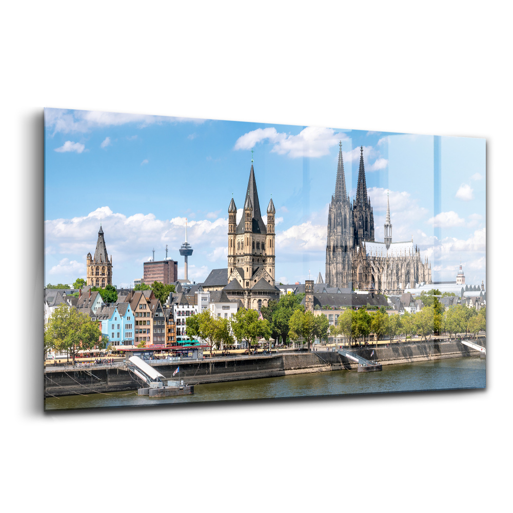 Üvegkép falra Panoráma Kölnben