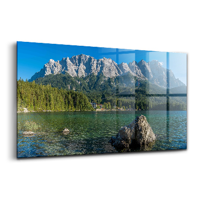 Üvegkép Zugspitze csúcs Németország