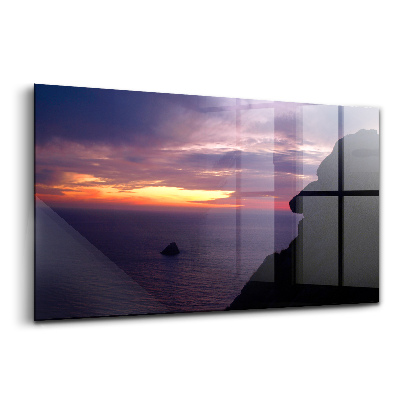 Egyedi üvegkép Kőfej