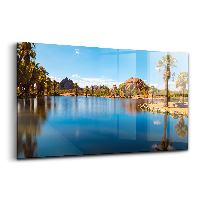 Üvegkép A Papago park tájai