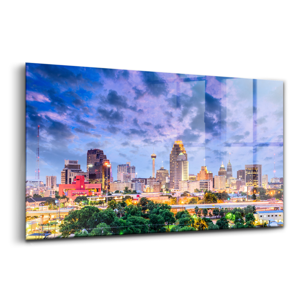 Üvegkép San Antonio városkép