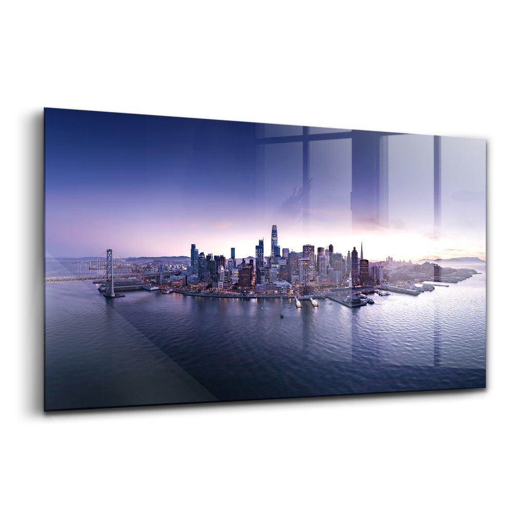 Egyedi üvegkép San Francisco látképe