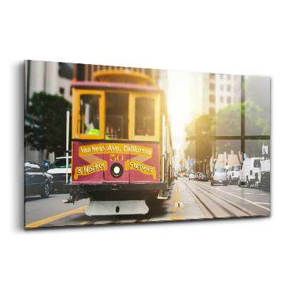 Üvegkép San Francisco-i villamos