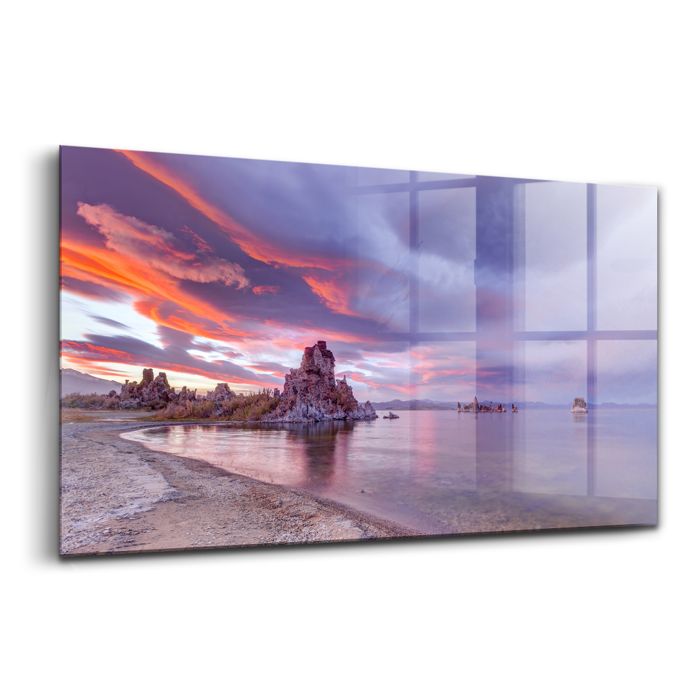 Üvegkép falra Napfelkelte Mono Lake Kalifornia