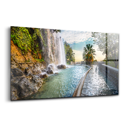 Üvegkép Vízesés Franciaországban