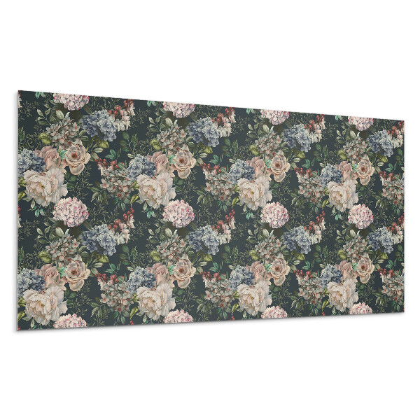 Dekorpanel falra Virágminta a háttérben