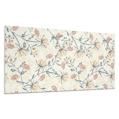 Dekorpanel falra Virágminta a háttérben