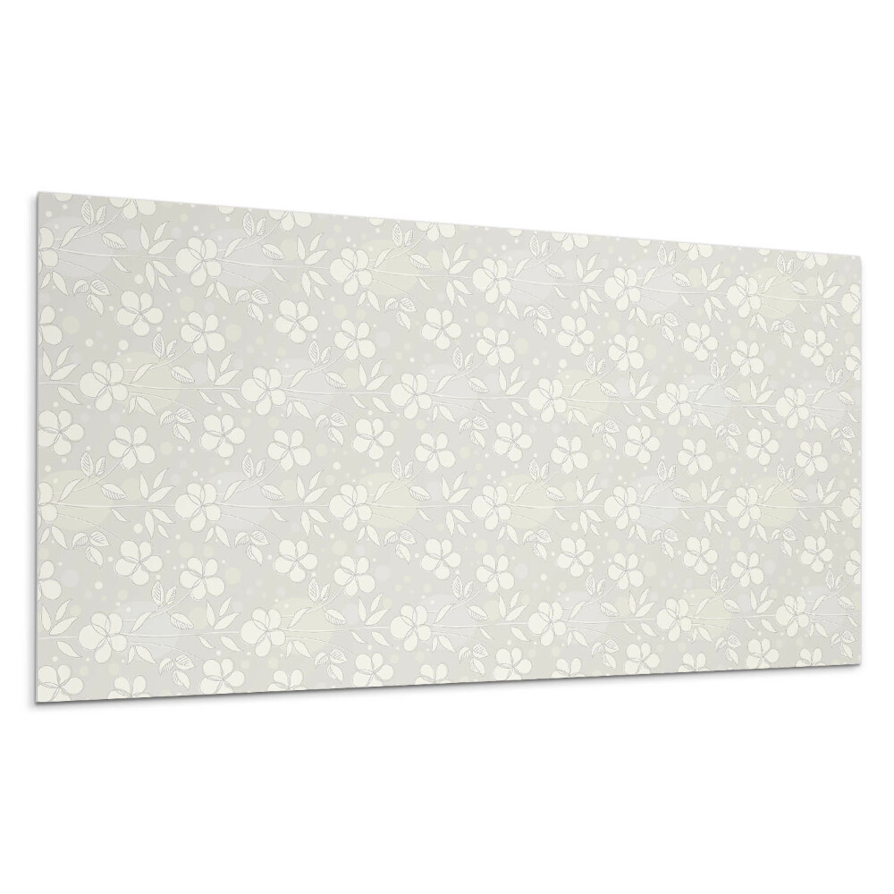 Falpanel Virágminta a háttérben