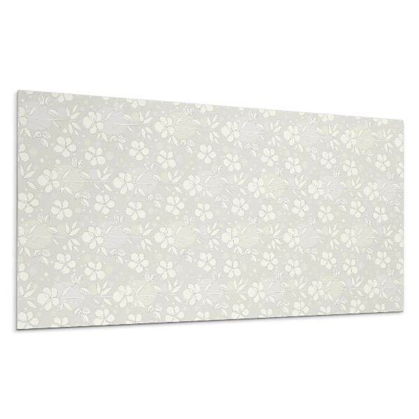 Falpanel Virágminta a háttérben