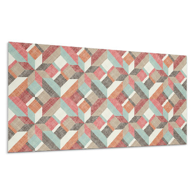 Pvc falpanel Geometria színes formákban