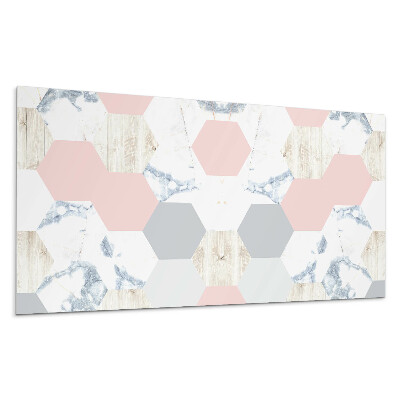 Pvc falpanel Hatszögletű minta márványból