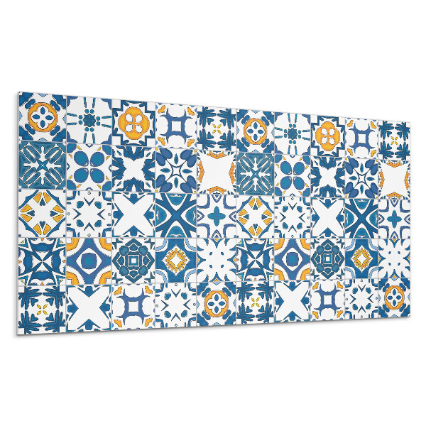 Dekorpanel falra Mozaikminták az elrendezésben