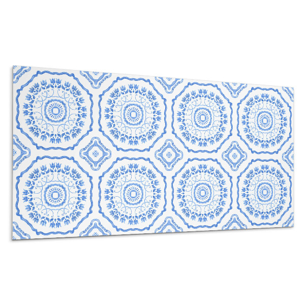 Dekorpanel falra Virágmotívum körben