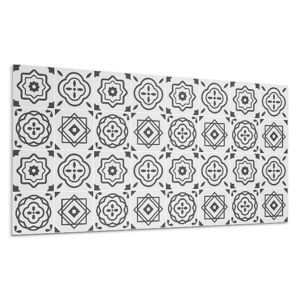 Falpanel Geometriai minták négyzetekben